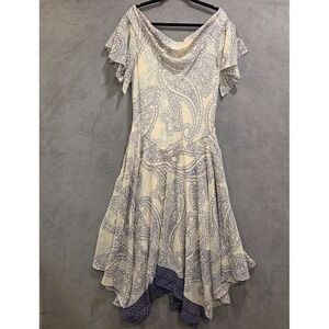 Amanda Lane Maxi Dress Womens Size 14 Ethereal Flirty Romantic Fairy Paisley